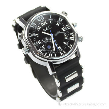Spy HD Watch Camera with Elegant Design, H.264 Video format, Full HD 1280*720P Internal Memory